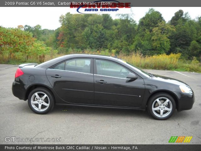 2009 Pontiac G6 V6 Sedan in Carbon Black Metallic