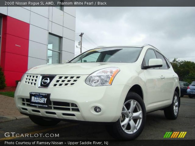 2008 Nissan Rogue SL AWD in Phantom White Pearl