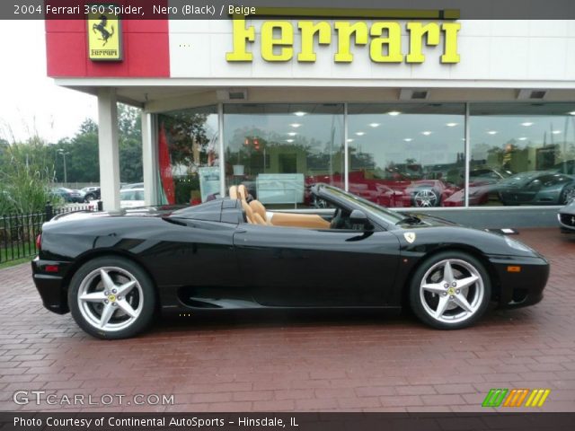 2004 Ferrari 360 Spider in Nero (Black)