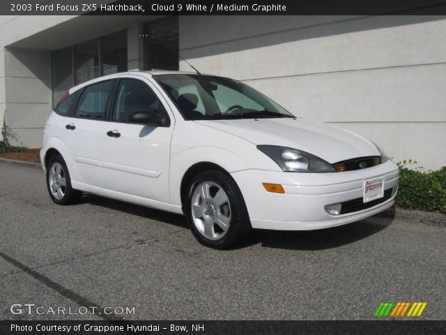 2003 Ford Focus ZX5 Hatchback in Cloud 9 White