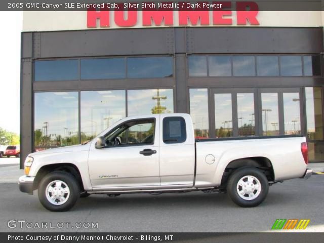 2005 GMC Canyon SLE Extended Cab in Silver Birch Metallic