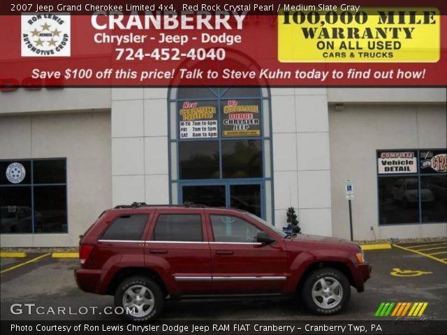 2007 Jeep Grand Cherokee Limited 4x4 in Red Rock Crystal Pearl