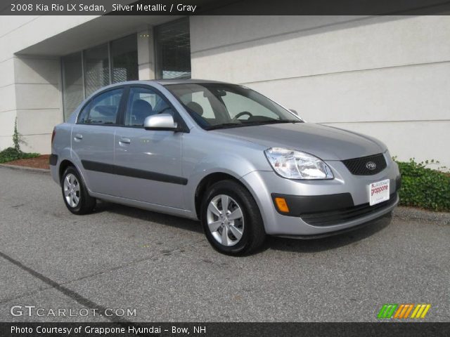 2008 Kia Rio LX Sedan in Silver Metallic
