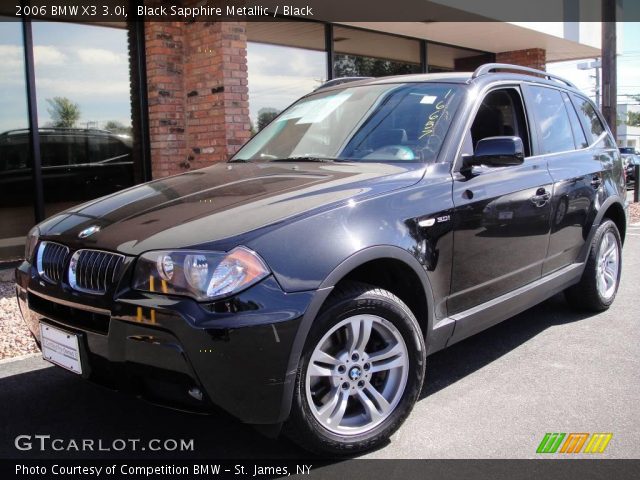 2006 BMW X3 3.0i in Black Sapphire Metallic
