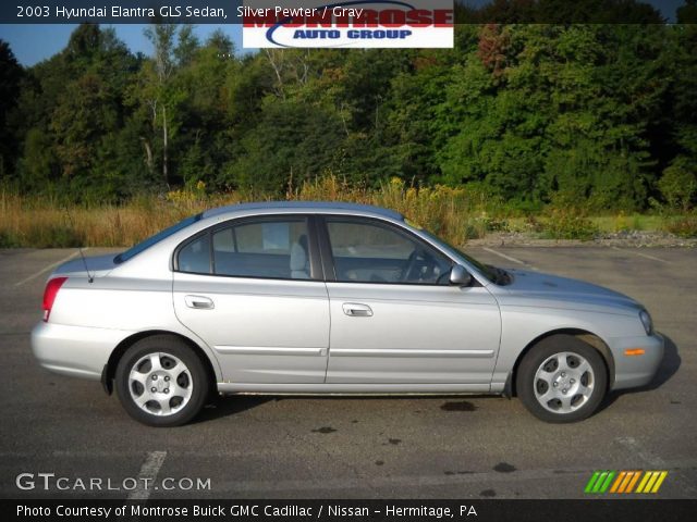 2003 Hyundai Elantra GLS Sedan in Silver Pewter