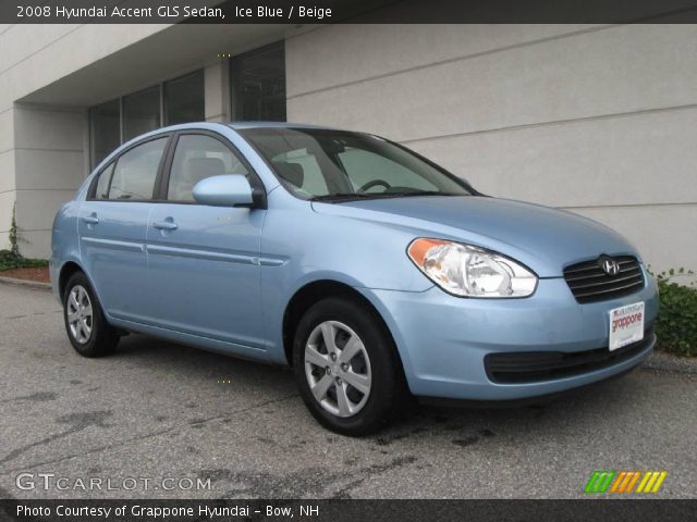 2008 Hyundai Accent GLS Sedan in Ice Blue