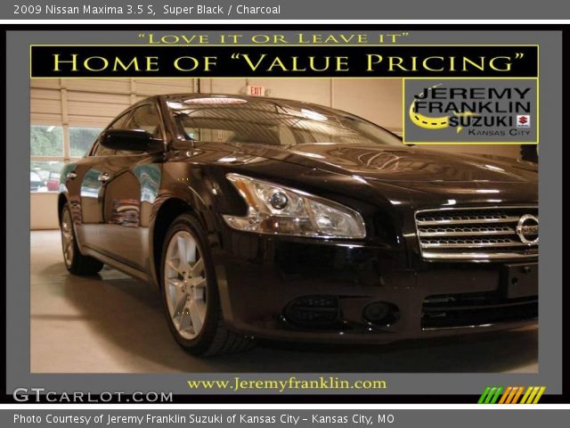 2009 Nissan Maxima 3.5 S in Super Black
