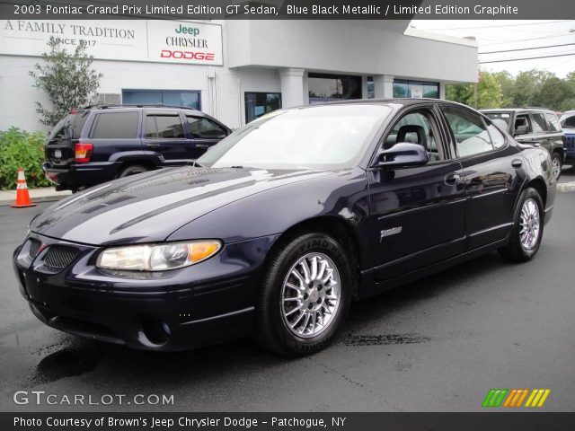 2003 Pontiac Grand Prix Limited Edition GT Sedan in Blue Black Metallic