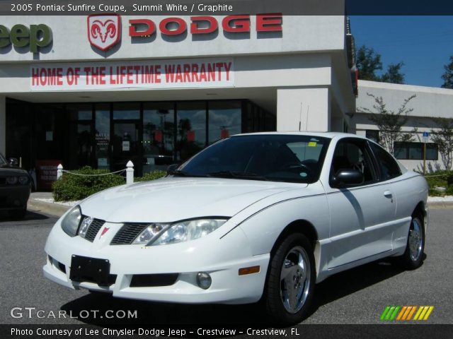 2005 Pontiac Sunfire Coupe in Summit White