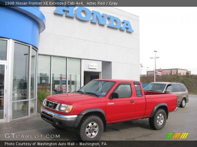 1998 Nissan Frontier XE Extended Cab 4x4 in Aztec Red