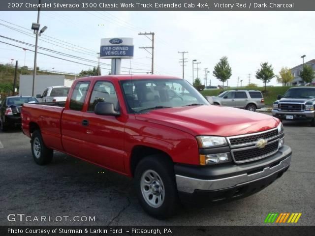 2007 Chevrolet Silverado 1500 Classic Work Truck Extended Cab 4x4 in Victory Red