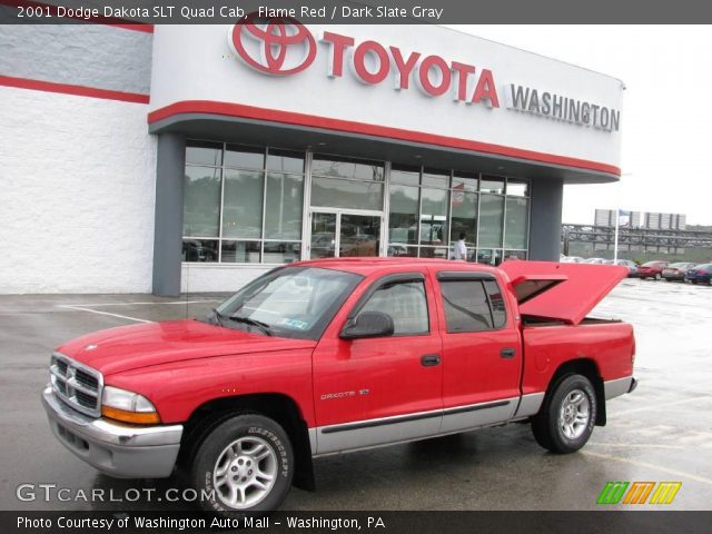 2001 Dodge Dakota SLT Quad Cab in Flame Red
