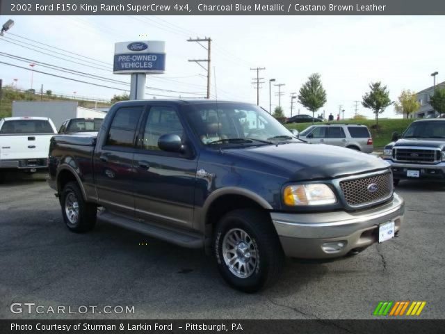 2002 Ford F150 King Ranch SuperCrew 4x4 in Charcoal Blue Metallic