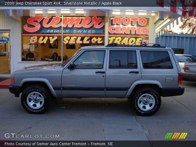 2000 Jeep Cherokee Sport 4x4 in Silverstone Metallic