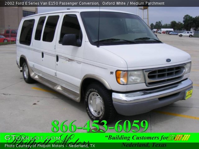 2002 Ford E Series Van E150 Passenger Conversion in Oxford White