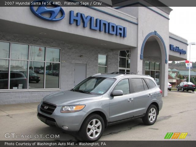 2007 Hyundai Santa Fe SE 4WD in Platinum Sage