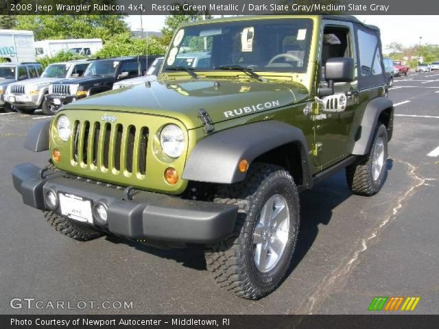2008 Jeep Wrangler Rubicon 4x4 in Rescue Green Metallic