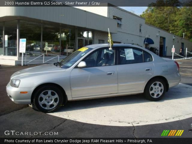 2003 Hyundai Elantra GLS Sedan in Silver Pewter