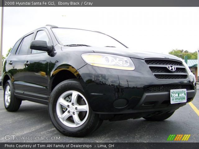 2008 Hyundai Santa Fe GLS in Ebony Black