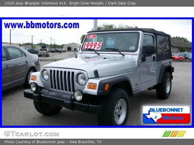 2006 Jeep Wrangler Unlimited 4x4 in Bright Silver Metallic