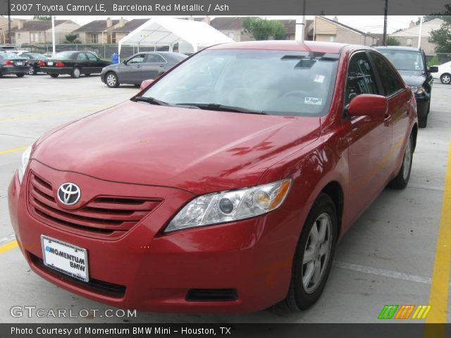 2007 Toyota Camry LE in Barcelona Red Metallic