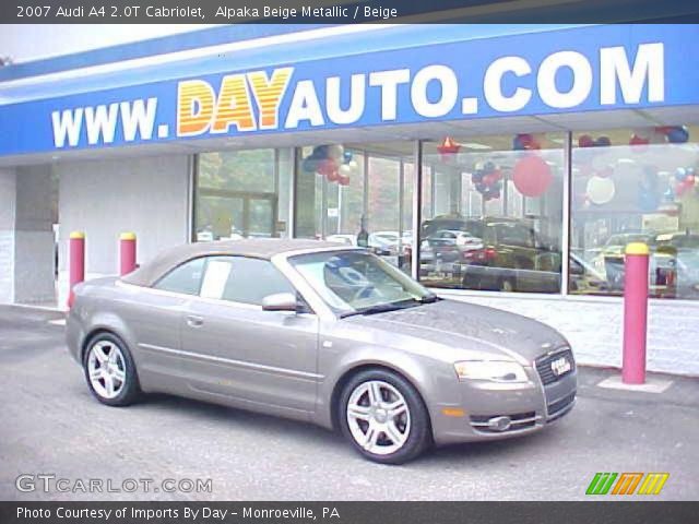 2007 Audi A4 2.0T Cabriolet in Alpaka Beige Metallic