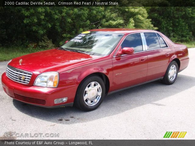 2000 Cadillac DeVille Sedan in Crimson Red Pearl