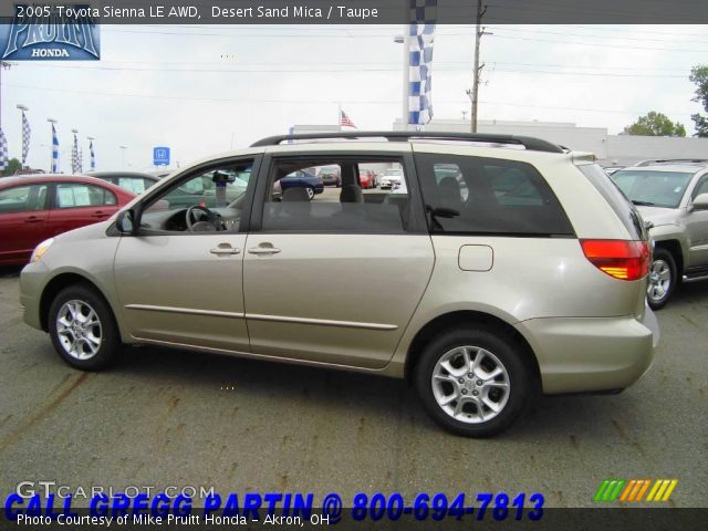2005 Toyota Sienna LE AWD in Desert Sand Mica
