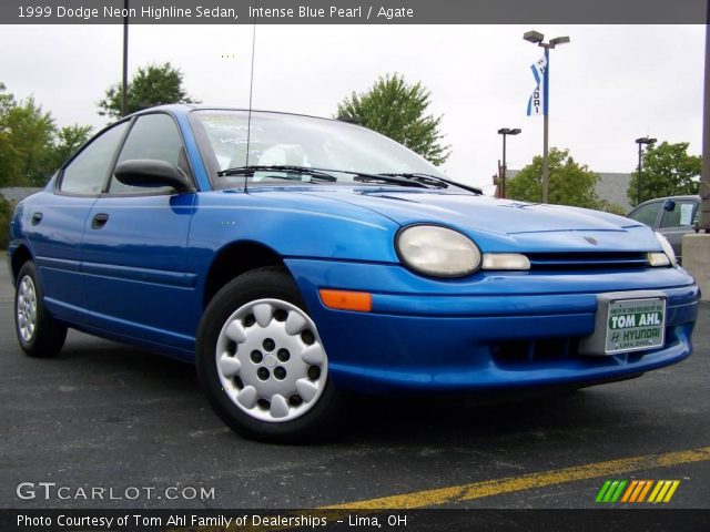 1999 Dodge Neon Highline Sedan in Intense Blue Pearl