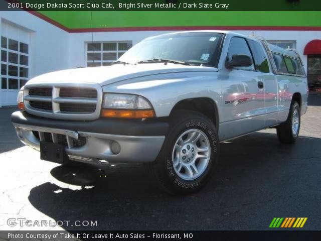 2001 Dodge Dakota Sport Club Cab in Bright Silver Metallic