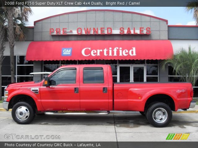 2008 Ford F350 Super Duty XLT Crew Cab 4x4 Dually in Bright Red