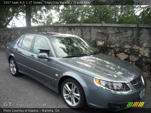 2007 Saab 9-5 2.3T Sedan in Titan Gray Metallic