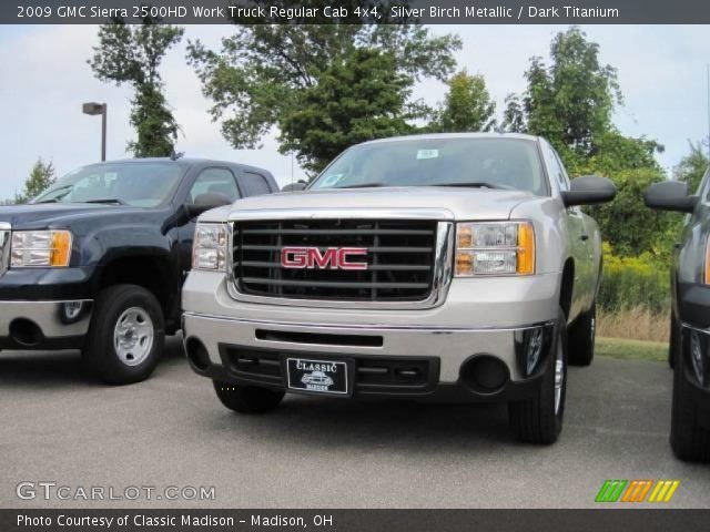 2009 GMC Sierra 2500HD Work Truck Regular Cab 4x4 in Silver Birch Metallic