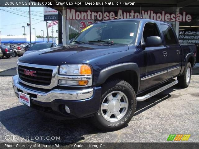 2006 GMC Sierra 1500 SLT Crew Cab 4x4 in Deep Blue Metallic