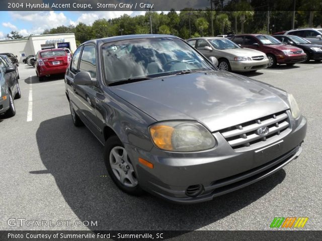 2004 Hyundai Accent Coupe in Stormy Gray