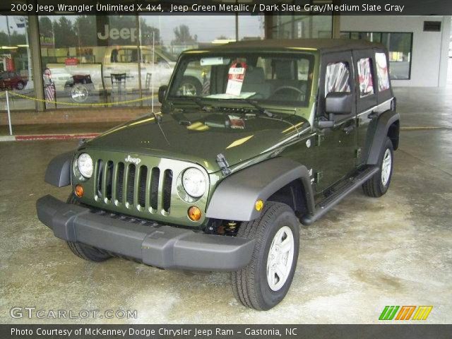 2009 Jeep Wrangler Unlimited X 4x4 in Jeep Green Metallic