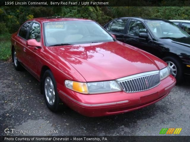 1996 Lincoln Continental  in Berry Red Pearl