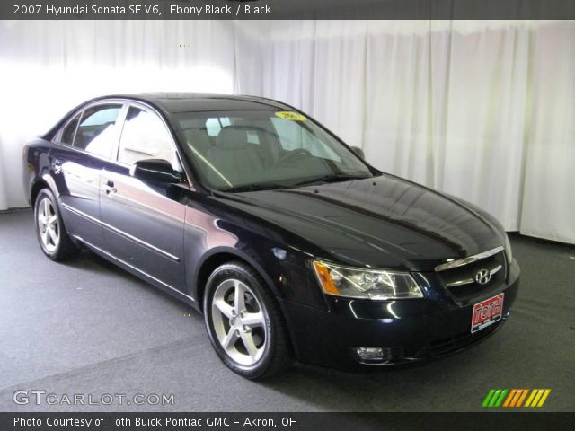 2007 Hyundai Sonata SE V6 in Ebony Black