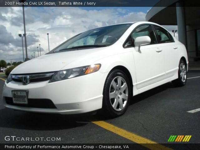 2007 Honda Civic LX Sedan in Taffeta White