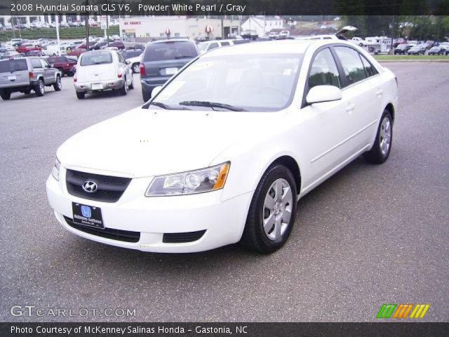 2008 Hyundai Sonata GLS V6 in Powder White Pearl