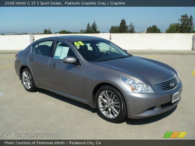 2008 Infiniti G 35 S Sport Sedan in Platinum Graphite Gray