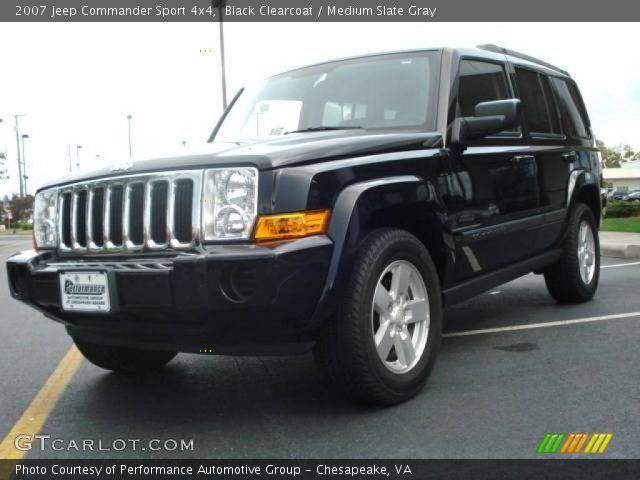 2007 Jeep Commander Sport 4x4 in Black Clearcoat