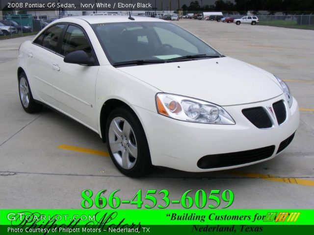 2008 Pontiac G6 Sedan in Ivory White