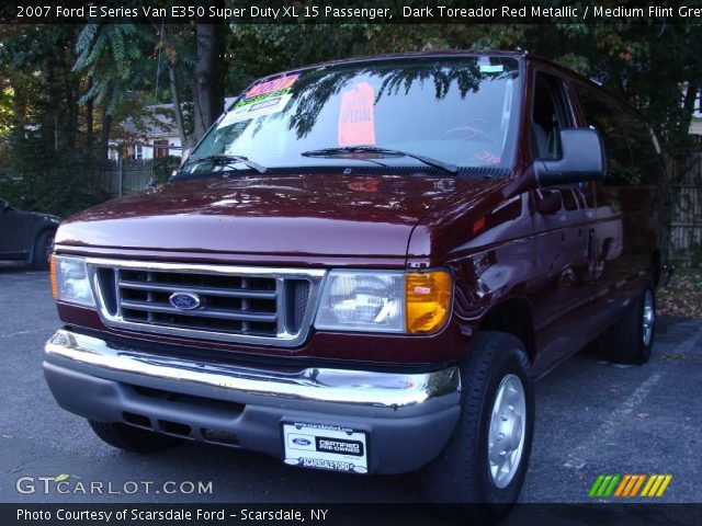 2007 Ford E Series Van E350 Super Duty XL 15 Passenger in Dark Toreador Red Metallic