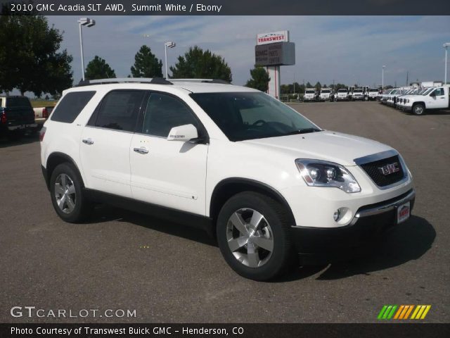 2010 GMC Acadia SLT AWD in Summit White