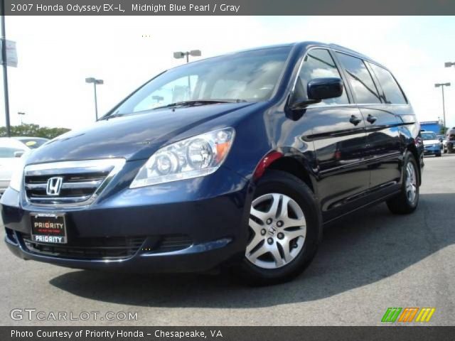 2007 Honda Odyssey EX-L in Midnight Blue Pearl