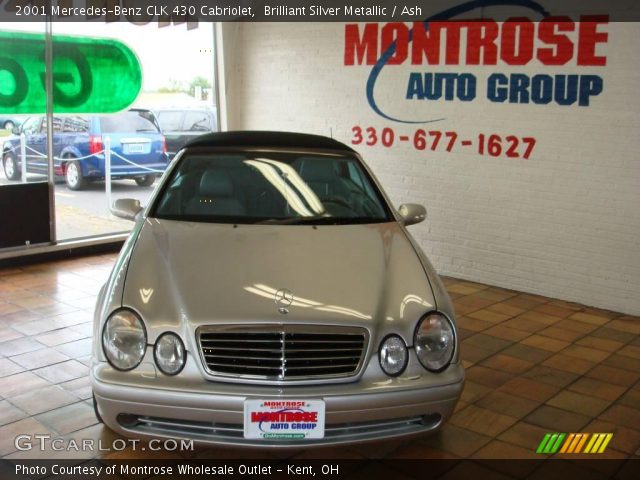2001 Mercedes-Benz CLK 430 Cabriolet in Brilliant Silver Metallic