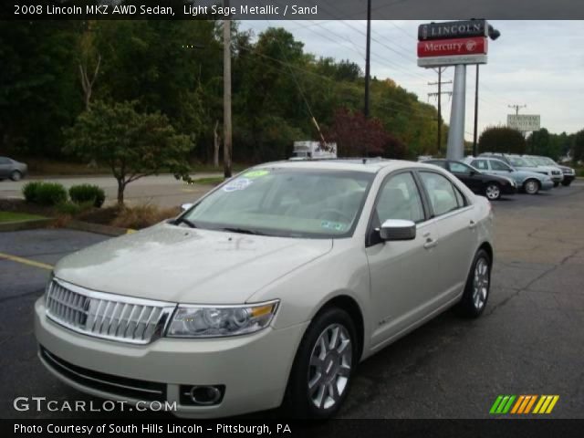 2008 Lincoln MKZ AWD Sedan in Light Sage Metallic