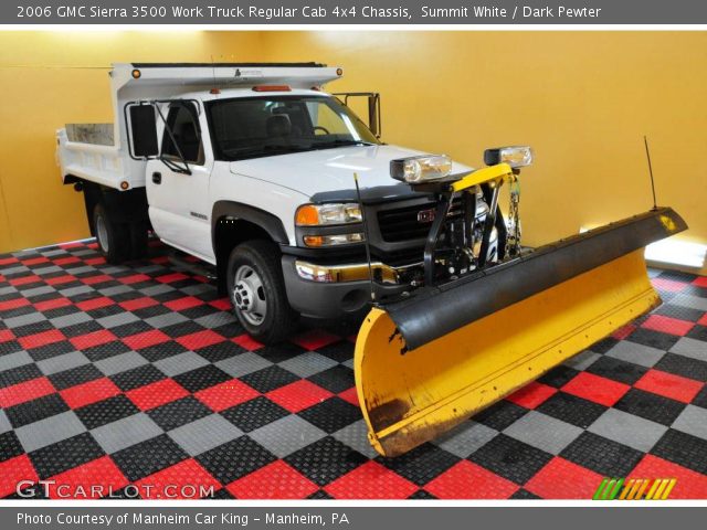 2006 GMC Sierra 3500 Work Truck Regular Cab 4x4 Chassis in Summit White