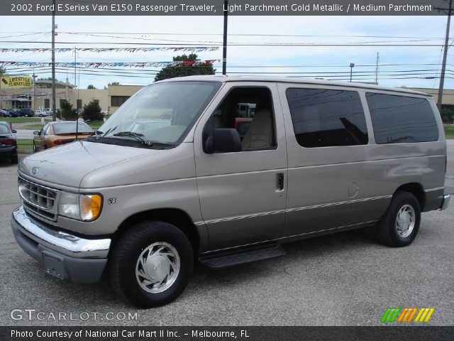 2002 Ford E Series Van E150 Passenger Traveler in Light Parchment Gold Metallic